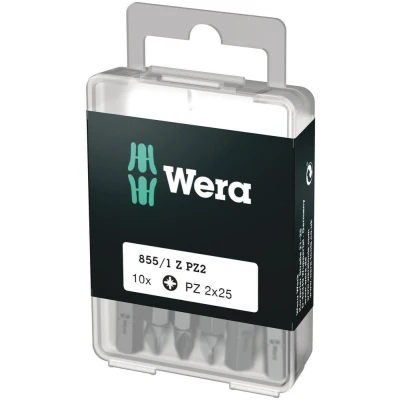 Afbeelding van Wera 1/4&quot; pozidrive bit pz2x25mm (10st)
