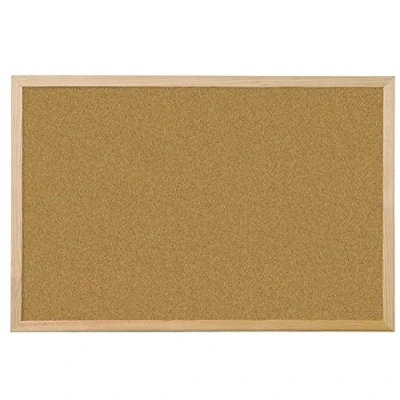 Afbeelding van Q Connect KF03567 prikbord kurk houten lijst 60 cm x 90