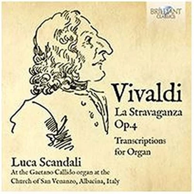 Afbeelding van Luca Scandali Vivaldi: La Stravaganza Op. 4, Transcriptions For Organ (CD)