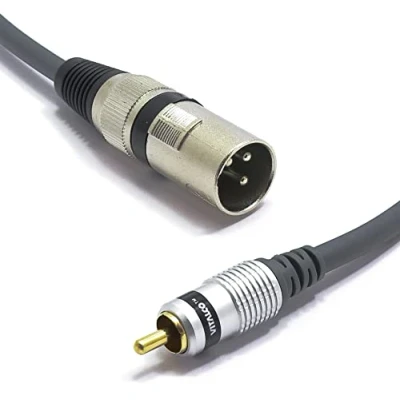 Afbeelding van VITALCO 3 m XLR stekker naar cinch kabel mono pin microfoonkabel