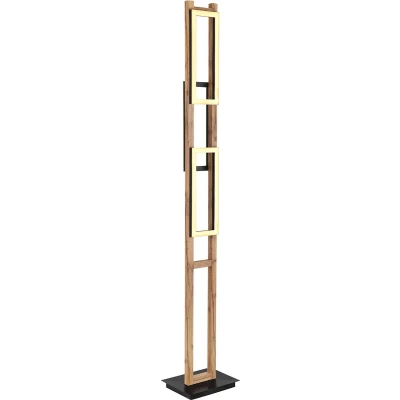 Afbeelding van Globo vloerlamp Illa zwart metaal 67266S