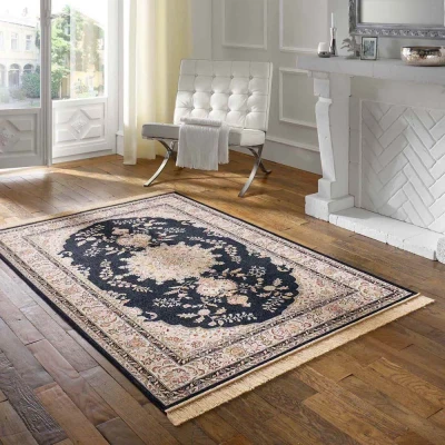 Afbeelding van Vloerkleed Klassiek Regal Victor Donkerblauw 67x210 Cm