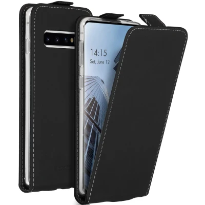 Afbeelding van Accezz Hoesje Geschikt voor Samsung Galaxy S10 Met Pasjeshouder Flipcase Zwart