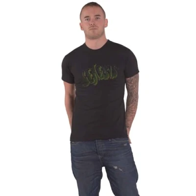 Afbeelding van Genesis Vintage Logo Green Heren T shirt XL Zwart