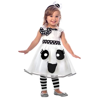 Afbeelding van Amscan Kinderkostuum Cute Ghost Meisjes Polyester Maat 2 3 Jaar