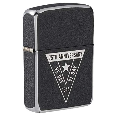 Afbeelding van Zippo WWII aansteker van staal met motief voor de 75e verjaardag Japanse overwinning 49264, Eén maat, grijs