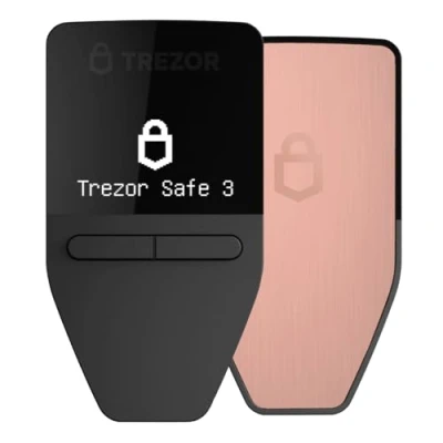 Afbeelding van Trezor Safe 3 Crypto hardware wallet Galactic Rose
