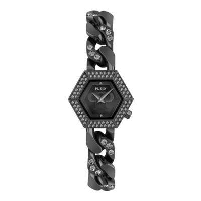 Afbeelding van Philipp Plein The Hexagon Groumette PWWBA0423 Horloge Staal Zwart Ø 28 mm