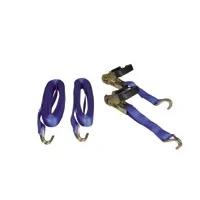 Afbeelding van Spanband met ratelgesp &amp; j haak 28mm 6.0m (2 stuks)