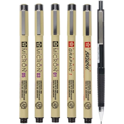 Afbeelding van Sakura Unieke Manga collectie van 6 Pigma Micron