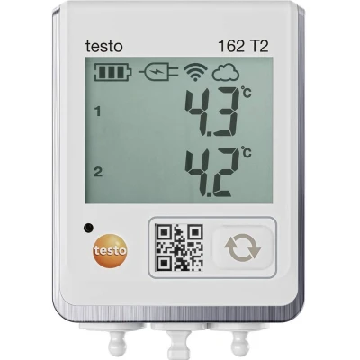 Afbeelding van testo 0572 1622 162 T2 Temperatuur datalogger Te meten grootheid 50 tot 150 C Incl. wandhouder