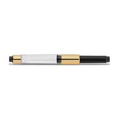 Afbeelding van Kaweco 10001956 Pearl zwart goud standaard converter
