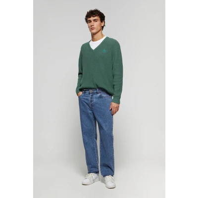 Afbeelding van Polo Club Heren Blauwe Jeans Met Vijf Zakken En Details 46