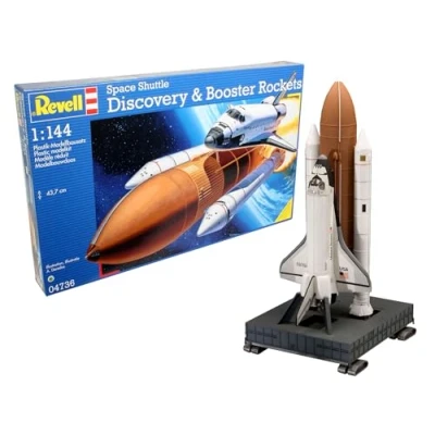 Afbeelding van Revell 04736 Space Shuttle Discovery &amp; Booster Ruimtevaartuig (bouwpakket) 1:144