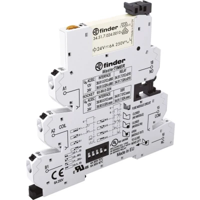 Afbeelding van Finder 39.91.0.024.0060 Koppelrelais 24 V/DC, V/AC 6 A 1x wisselcontact 1 stuk(s)