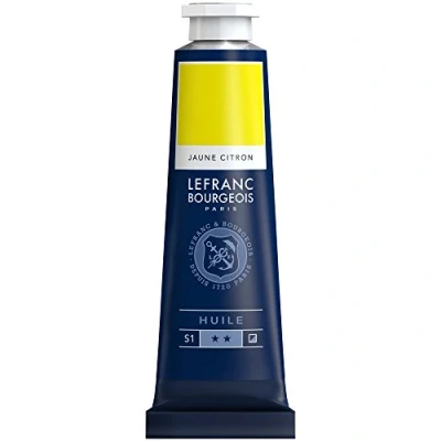 Image de Peinture à l&#039;huile en tube jaune pâle 40ml Lefranc &amp; Bourgeois