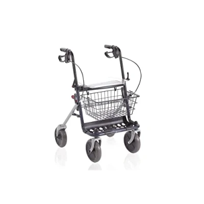 Afbeelding van Moretti stalen opvouwbare rollator 4 wielen