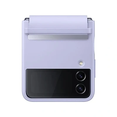 Image de Coque en cuir pour Samsung Galaxy Z Flip 4 Lavande