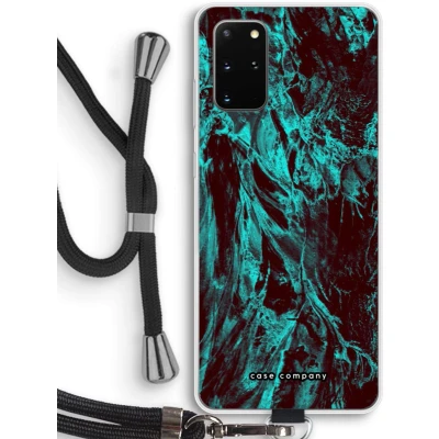 Afbeelding van Case Company® hoesje met Koord geschikt voor Samsung Galaxy S20 Plus Ice Age Telefoonhoesje Zwart Bescherming aan alle Kanten en Over de Schermrand