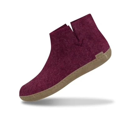 Afbeelding van Glerups Laars met leren zool Cranberry 37