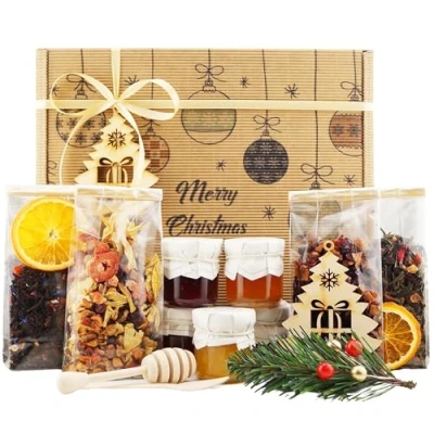 Afbeelding van Thee en Zoetigheden Cadeauset &quot;Harmonie van Kerstmis&quot; UniTea Land