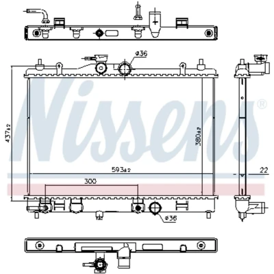 Afbeelding van Nissens Radiateur 606273