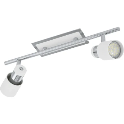 Afbeelding van EGLO Davida Plafondspots 2 Lichts Chroom, Wit