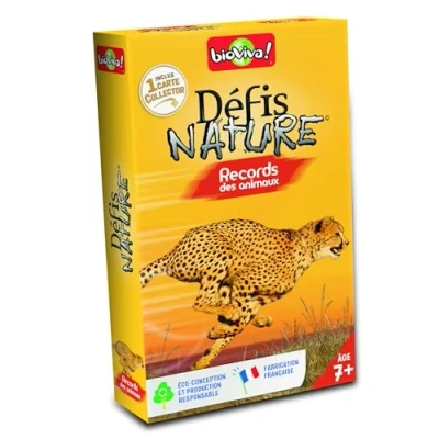 Image de Jeu de cartes Bioviva Défis Nature Records des animaux