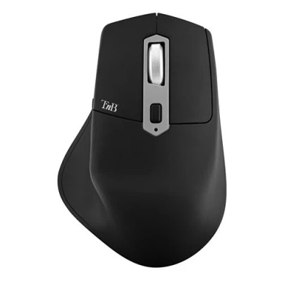 Image de Souris sans fil semi ergonomique Dual Connect T&#039;n&#039;b iClick Noir