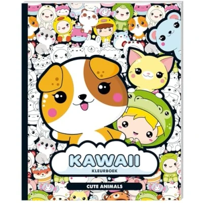 Afbeelding van Kawaii Kleurboek Cute Animals