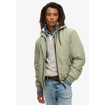 Afbeelding van Superdry Military Hooded MA1 Bomberjacks, Heren, Maat: Medium, Seagrass green