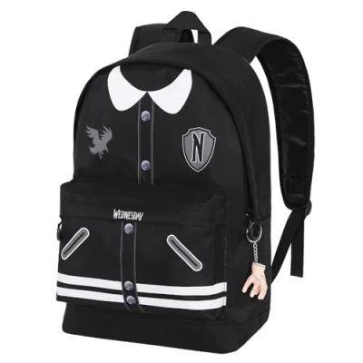 Afbeelding van Wednesday Rugzak Meisjes Kinderen 2 vakken Laptop vak Hoogte 44cm