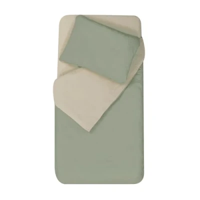 Afbeelding van Mon PTIT Dodo Parure DE Couette 75x120 cm + TAIE 35x45 GINKY/Sable