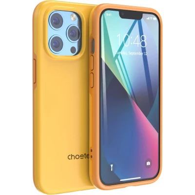 Afbeelding van Choetech MFM Anti drop case cover voor iPhone 13 Pro Max oranje (PC0114 YE)