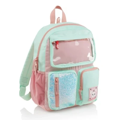 Afbeelding van Back2Fun 3 Comp. Roze B2F rugzak voor kinderen, uniseks, 120 x 300 400 mm, roze, mm