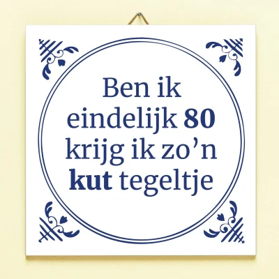 Afbeelding van Tegeltje Ben Ik Eindelijk Jarig 16 Jaar