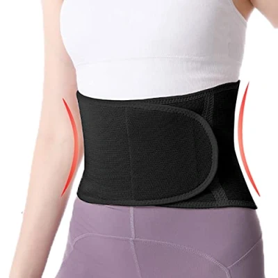 Afbeelding van USUN Verstelbare postbevalling riem platte buik, lumbale gordel sport steunriem, fitnessgordel voor vrouwen, warm, nierverzorging, ondersteuning onderrug, zwart.