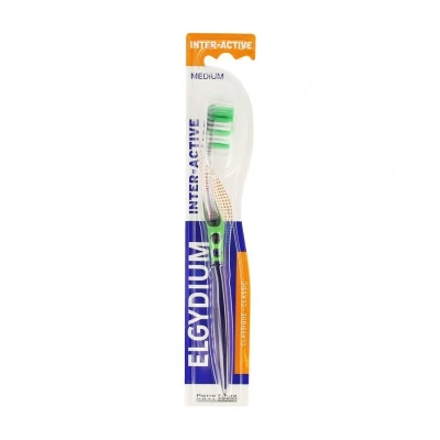 Afbeelding van Elgydium, Handtandenborstel, Inter Active Medium tandenborstel (1 x)
