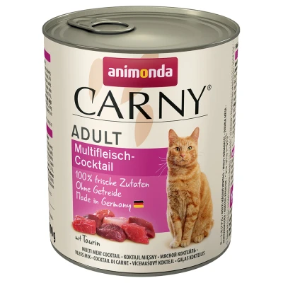 Afbeelding van 6x800g Adult Multi Vleescocktail Animonda Carny Kattenvoer
