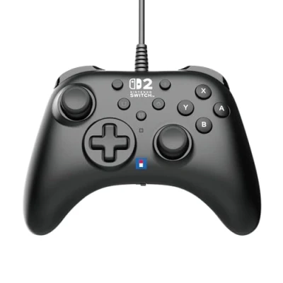 Image de Manette filaire Hori Horipad Turbo Noir pour Nintendo Switch 2