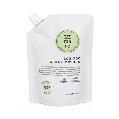 Afbeelding van Mïmare Curly Method Low Poo Shampoo 200ml Voor Krullend Haar Zonder Sulfaten Siliconen