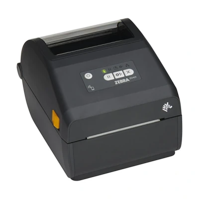 Image de Zebra ZD421d Imprimante d&#039;étiquettes thermique direct Rouleau (10,8 cm) 203 dpi jusqu&#039;à 152 mm/sec USB 2.0, hôte USB, LAN gris
