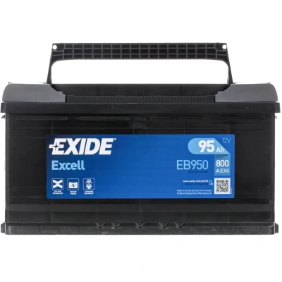 Afbeelding van EXIDE EXCELL EB950 Accu 12V 95Ah 800A B13 MERCEDES BENZ: ML Class, Sprinter 3.5 T Platform/Chassis, FIAT: Ducato III Van, CITROËN: CX 1