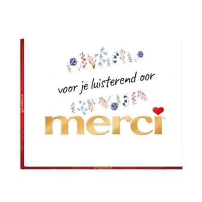 Afbeelding van merci voor je luisterend oor 250g Finest Selection Assorted chocolade bonbons