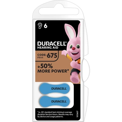 Afbeelding van Duracell Batterijen Gehoorapparaat Maat 675