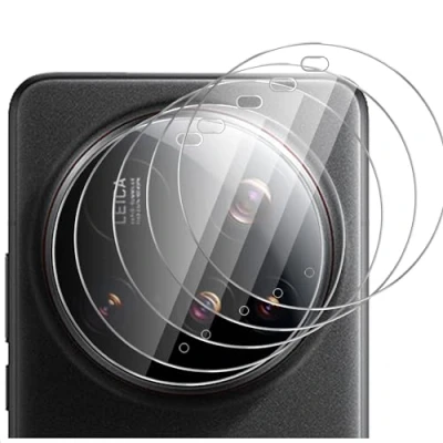 Afbeelding van GIOPUEY [Set van 4 ultradunne cameralensbeschermers, compatibel met Xiaomi 15 Ultra, HD gehard glas camerabescherming voor Ultra