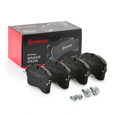 Afbeelding van BREMBO P 44 028 Remblokkenset Excl. slijtage waarschuwingscontact Met remzadelschroef Zonder toebehoren LAND ROVER: Discovery Sport