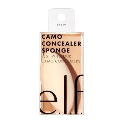 Afbeelding van e.l.f. e.l.f Camouflage Concealer Spons, zacht, dubbelpuntig, veelzijdig, wasbaar, herbruikbaar, eenvoudig te gebruiken, gemengd, compleet, 16HR camouflageconcealer, nat of droog product