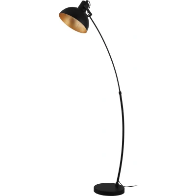 Afbeelding van EGLO Jaafra Vloerlamp E27 158 cm booglamp Zwart/Goud