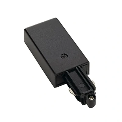 Image de Alimentation pour rail 1 allumage 230v, noir, terre droite